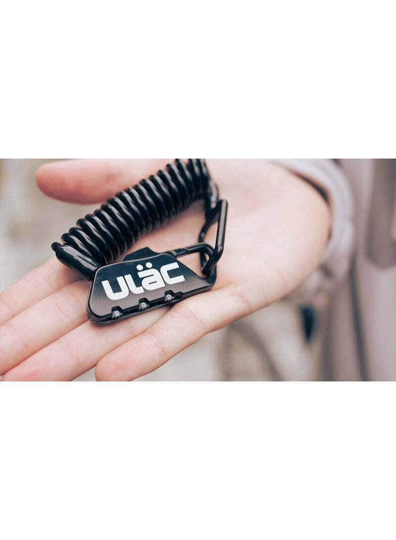 Ulac Piccadilly Carabiner Cable Combo Lock Black - Image 2