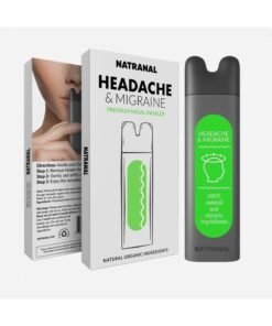 Natranal Headache Relief Nasal Inhaler - Portable Aromatherapy Inhaler with Natural Essential Oils, Migraine Stick Inhaler for Headaches & Migraines Relief - (Minty Floral Aroma)