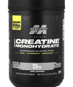 MuscleTech Platinum 100%  Creatine Unflavoured 80 Servings 400g