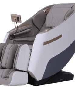 ARES uRoyal Massage Chair | 3D Super long SL-Track massage | 12 Auto massage program | Heating | Voice control | 3 Zero-gravity positions | 3D Digital Bluetooth (Beige Brown)