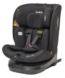 Jovikids Rotating Ranger TT ISOFIX Car Seat 360° For Baby, 40 - 150 CM, 0- 12  Years, ECE R129/E4 I-size, Fixations ISOFIX, Top Tether - Black