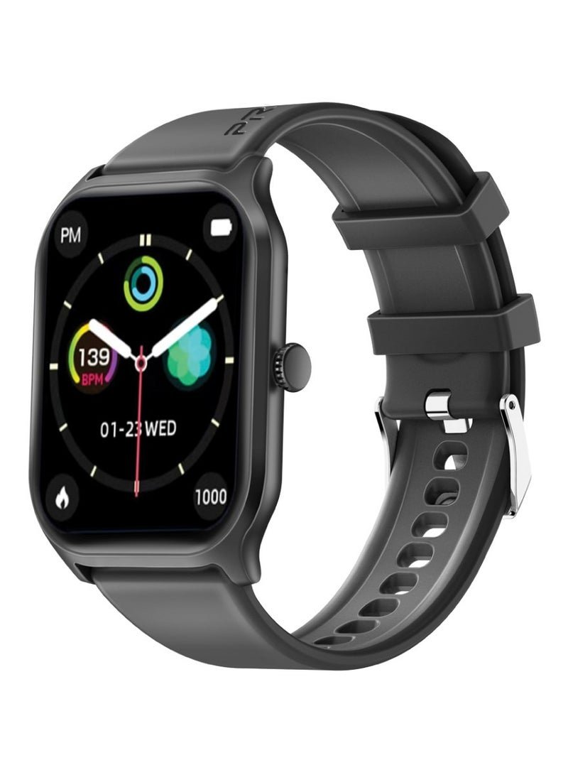 PROMATE Smart Watch, Bluetooth 5.2 Fitness Tracker with 2-Inch TFT Display, 15-Day Battery Life, 123+ Sports Modes, and IP67 Water Resistanc Black