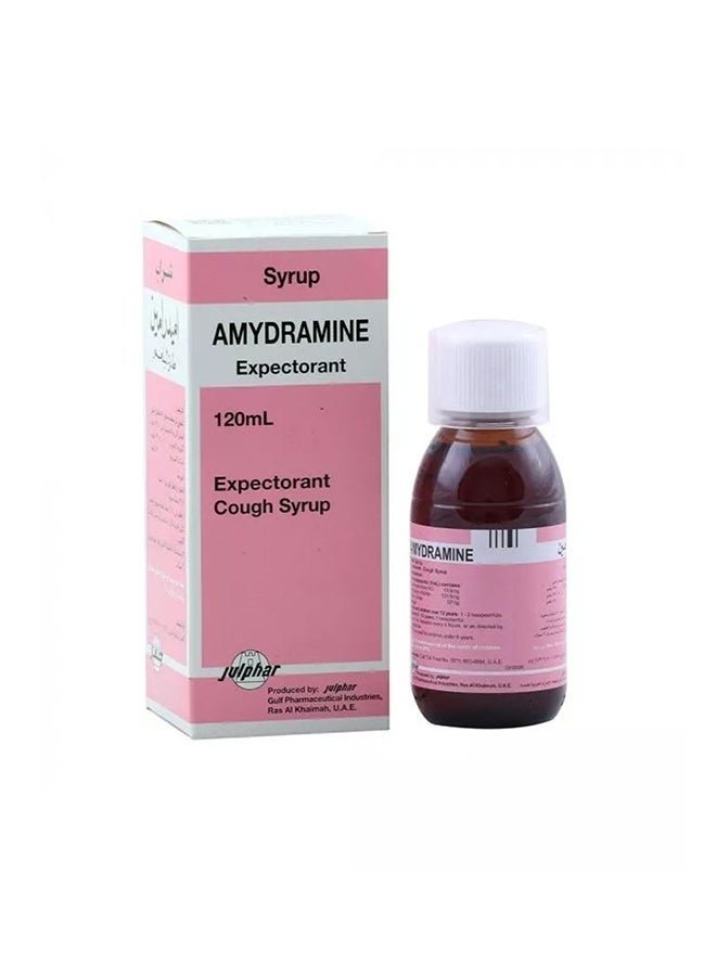 Julphar AMYDRAMINE Expectorant Cough Syrup 120ml