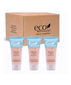 Eco Botanics Bulk Set Transparent Travel-Size Hotel Amenities Flip Cap Conditioner 30ml