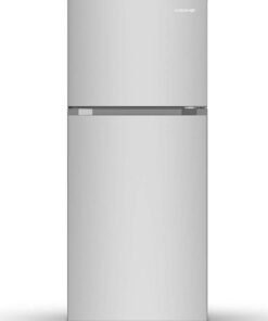 Krome 455 Liter Gross Top Mount Double Door Refrigerator, No Frost Cooling System, LED Display, Convenient Shelves For Easy Access, 10 Year Compressor Warranty KR-RFF 480 IM Inox