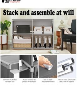 Alternative view of Best Deals Multifunctional Storage Cabinet, Storage Bookshelf, 4 Storage Space With Large Capacity, With Rear Circumference, Detachable Assembly, Multifunctional Multi-Purpose Bookshelf