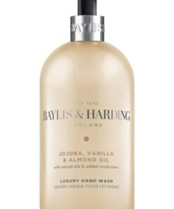 Baylis & Harding Jojoba, Vanilla and Almond Oil Hand Wash, 500ml | Vegan | Warmth, Comfort and Elegance | Silky Texture | Paraben Free