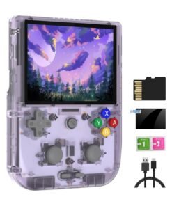 ANBERNIC  RG405V Retro Handheld Gaming Console with Android 12, 4" IPS Touchscreen, 128GB Card, 3154 Classic Games, 5500mAh Battery, WiFi & Bluetooth – Portable Emulator Game Player