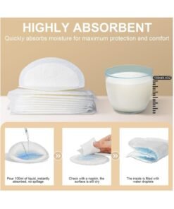 Alternative view of MileMelo 100-Piece Disposable Nursing Pads, Soft And Super Absorbent Breast Pads, Breastfeeding Essentials For Moms