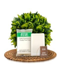 ECO Amenities Bar Soap Bulk 200 Pack 0.5 Oz Travel Size Soap Bars Individually Wrapped Hotel Soap Great For Vacation Rental And Airbnb Toiletries Or Hygiene Kits Supplies