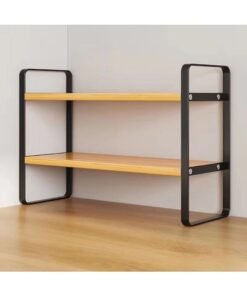 Alternative view of Y&D Wooden Bookcase Storage Rack Desktop Supplies Simple Decoration Aesthetics Bookshelf Suitable for Home Office Study Living Bedroom, Black