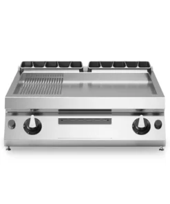 Griddle Gas – 2/3 Smooth 1/3 Ribbed Mild Steel Plate Top – Modular