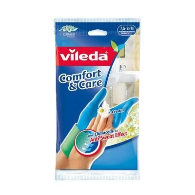 Vileda Comfort & Care Durable Reusable Gloves Medium Size