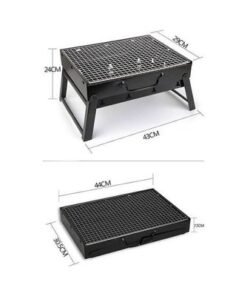 Portable BBQ Charcoal Grill Black 36A—29A—6.8cm - Image 3