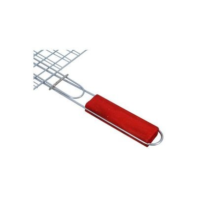 Foldable Portable Stainless Steel Barbecue Grill Indoor And Outoor Silver/Red 28x22x42cm - Image 5