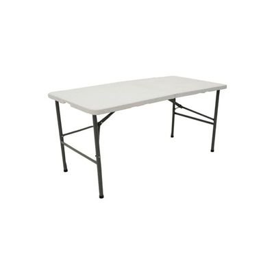 Plastic Foldable Table White/Black - Image 2