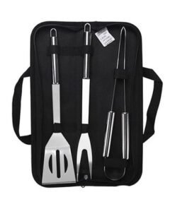Alternative view of BBQ Grill Tools Set Heavy Duty Stainless Steel Barbecue Pastry Baking Utensils Set Kicthen Cooking Food Accessories Kit with Storage Case multicolour 38.5*5*10.5cm