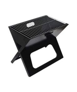 Portable Charcoal Grill Black 14.18x1inch