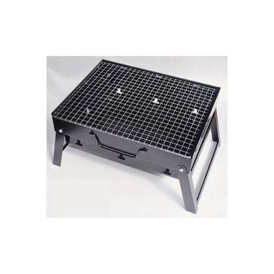 Foldable Portable Grill For Trips And Camping Silver 35X27X20cm