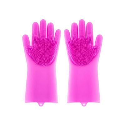 Pair Of Reusable Silicone Gloves Blue - Image 2