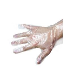 100 Pieces Disposable Gloves One-Off Plastic Gloves Restaurant Bbq Transparent Eco-Friendly Pe Gloves Kitchen Garden Clear