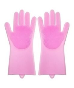 1-Pair Dishwashing Gloves Pink