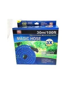 Expandable Watering Hose With Gun Blue/Black 100feet