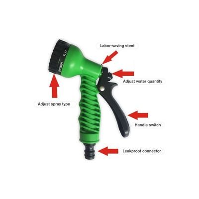 Expandable Hose High Pressure Telescopic Watering Pipe Green 27.00x9.50x24.00cm - Image 3