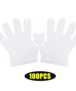 Alternative view of 100-Piece Disposable PE Gloves Set White 24cm