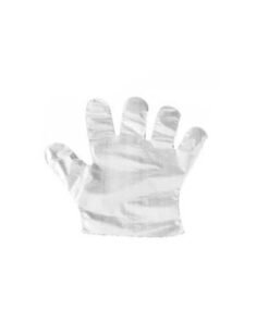 100-Piece Disposable Plastic Gloves Clear - Image 3