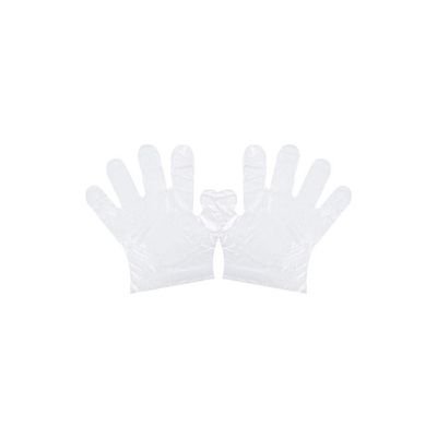 100-Piece Disposable Plastic Gloves Transparent - Image 2