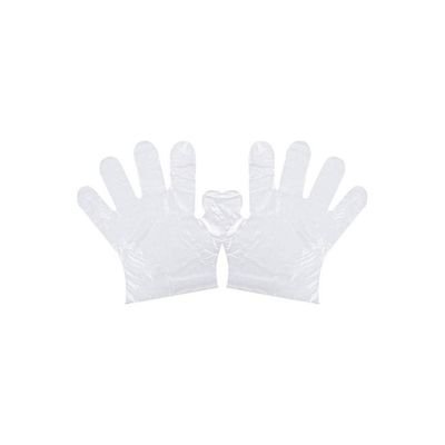 100-Piece Disposable Plastic Gloves clear - Image 2
