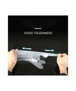 100-Piece Disposable Plastic Gloves clear - Image 4