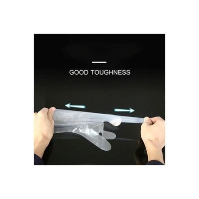 100-Piece Disposable Plastic Gloves clear - Image 4