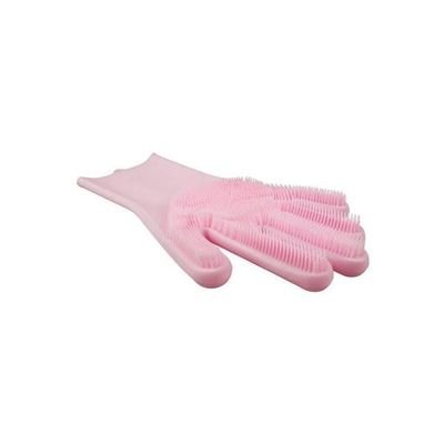 Waterproof Silicone Gloves Pink - Image 4