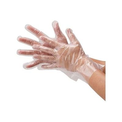 100-Piece Disposable Gloves Set Clear L - Image 4