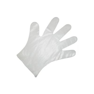 100-Piece Disposable Plastic Gloves Clear S - Image 2