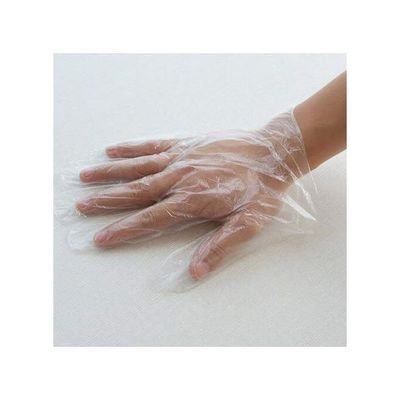 500-Piece Plastic Disposable Gloves Clear 23x26centimeter - Image 3