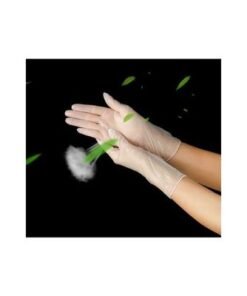 100-Piece Disposable Plastic Gloves Clear L - Image 3