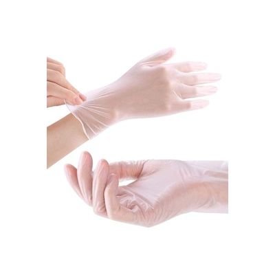 High Quality Disposable Vinyl Hand Gloves Clear Mediumcm - Image 2