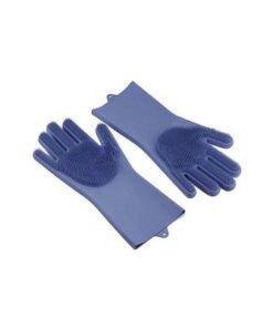 Alternative view of Magic Silicone Gloves With Wash Scrubber Purple 240g