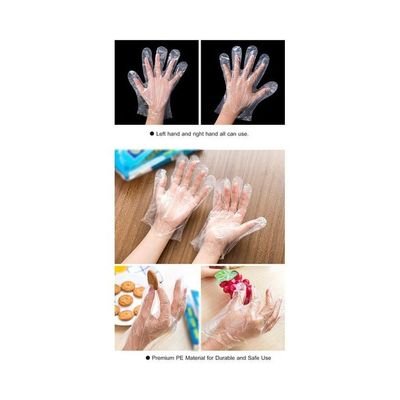 100-Piece Disposable Gloves Clear - Image 4