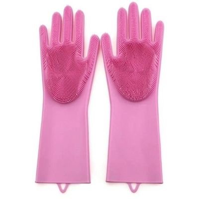Dishwashing Rubber Gloves Pink - Image 3