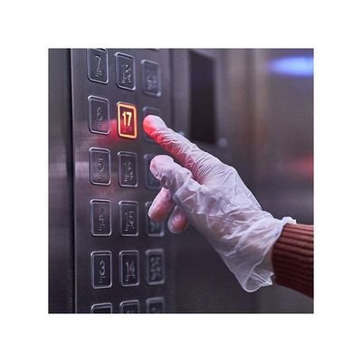 100-Piece Disposable Vinyl Hand Gloves Clear S - Image 4