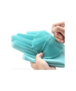 Dishwashing Cleaning Gloves Blue 25.00x4.00x16.00centimeter - Image 3