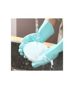 Dishwashing Cleaning Gloves Blue 25.00x4.00x16.00centimeter - Image 4