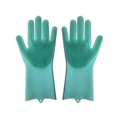 Pair Of 1 Magic Dish Washing Gloves Green 40x16x7cm - Image 2