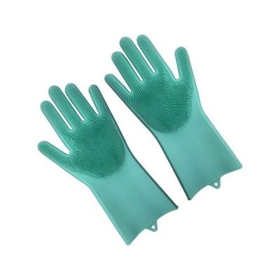 Pair Of 1 Magic Dish Washing Gloves Green 40x16x7cm - Image 3