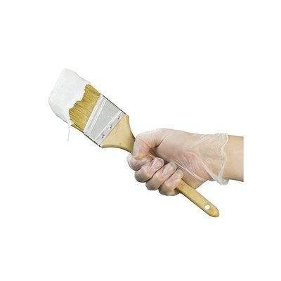 Set Of 100 Disposable Vinyl Gloves Transparent 9.5inch - Image 3