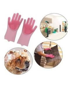 Reusable Gloves Pink 34x14.5cm